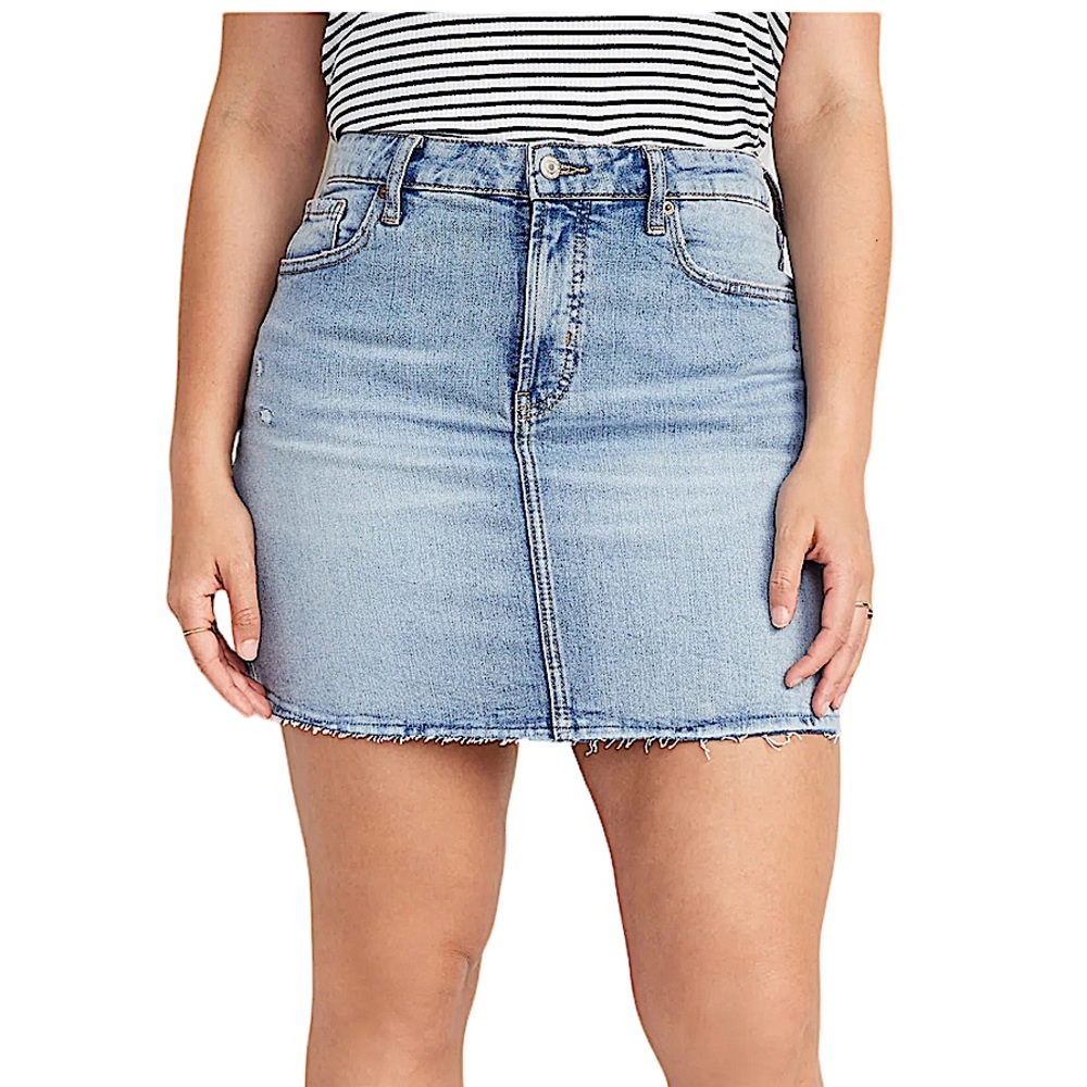 OLD NAVY: High-Rise Secret Slim Pocket Denim Jean Skirt - Size 14